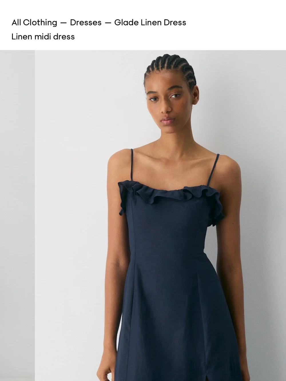 Aritzia linen midi